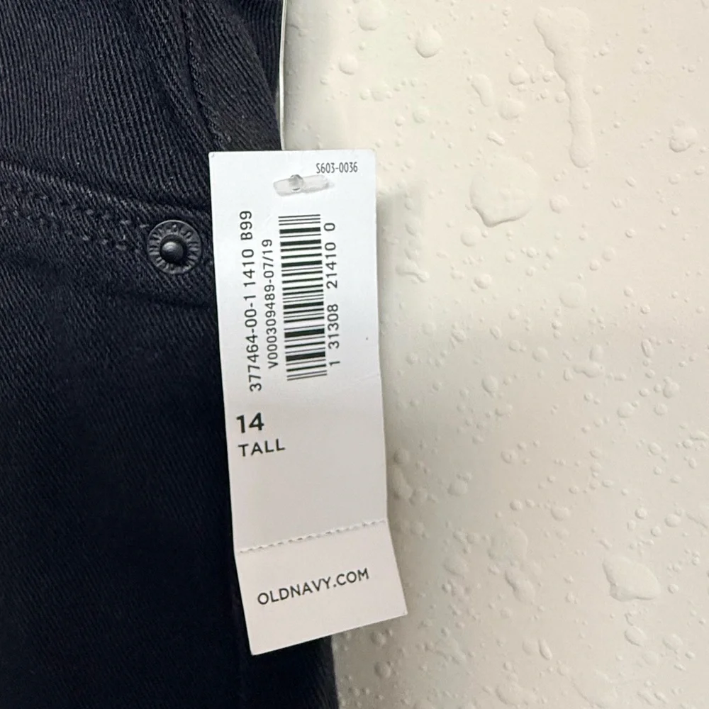 Old Navy Women Black Super Skinny Jeans Size 14 Tall NWT Slimming Waist Stretch - Picture 11 of 11